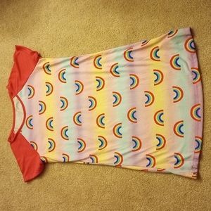 Teen rainbow design nightgown